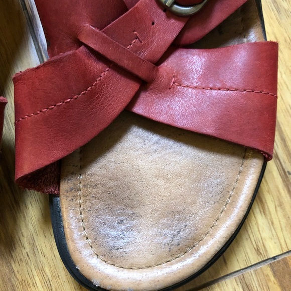 Ariat Red Leather Sandals - Picture 5 of 5